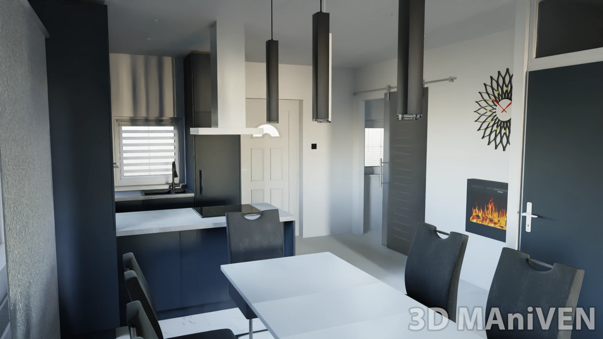 Kitchen and dining room visualization 1